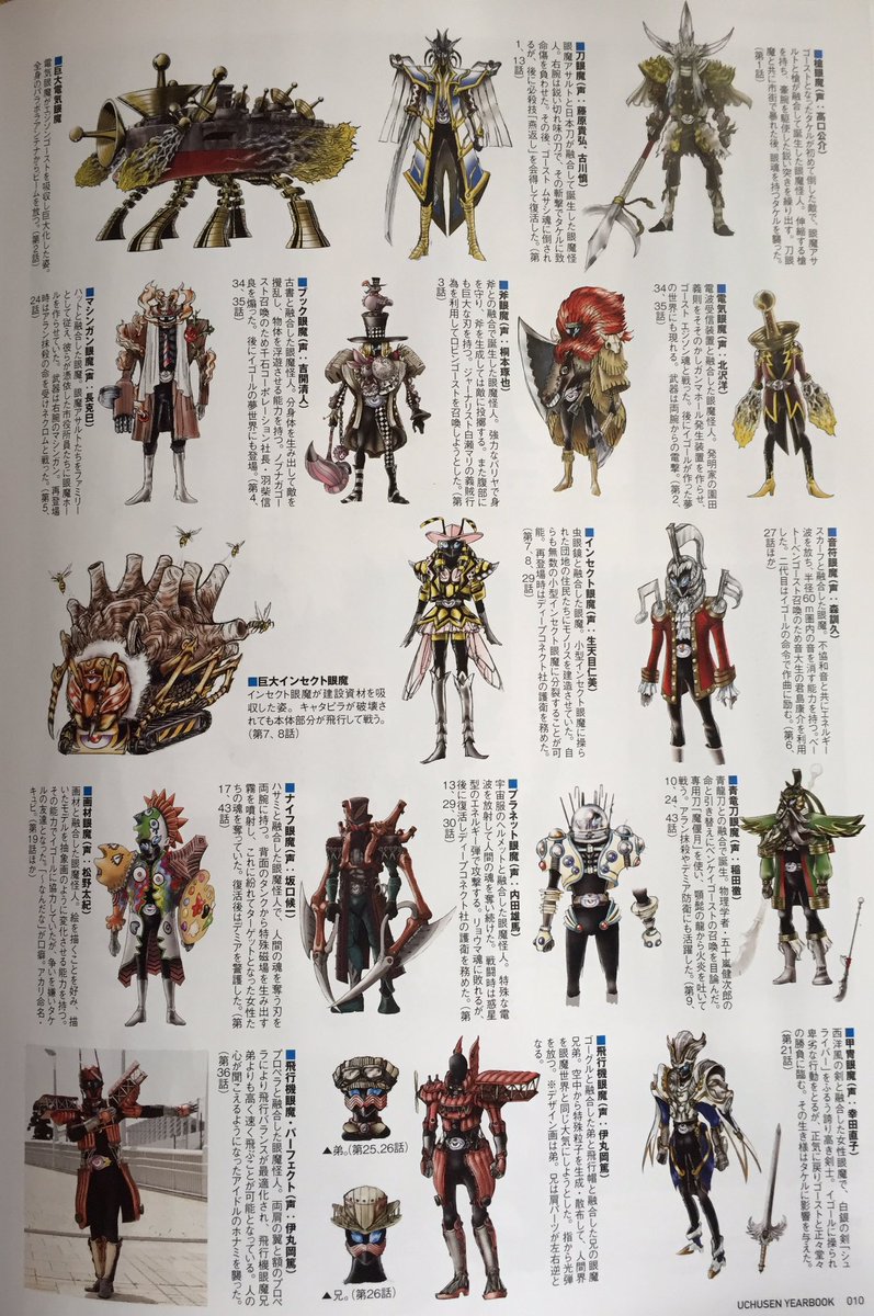 青空 Tf 特撮 映画 アメコミ人生 宇宙船 Nitiasa 宇宙船 Year Book 17 今年は仮面ライダーゴーストの眼魔やガンマイザー ジュウオウジャーのデスガリアンの幹部にプレイヤーに加えて 仮面ライダーアマゾンズに登場すらアマゾンのデザイン画まで収録