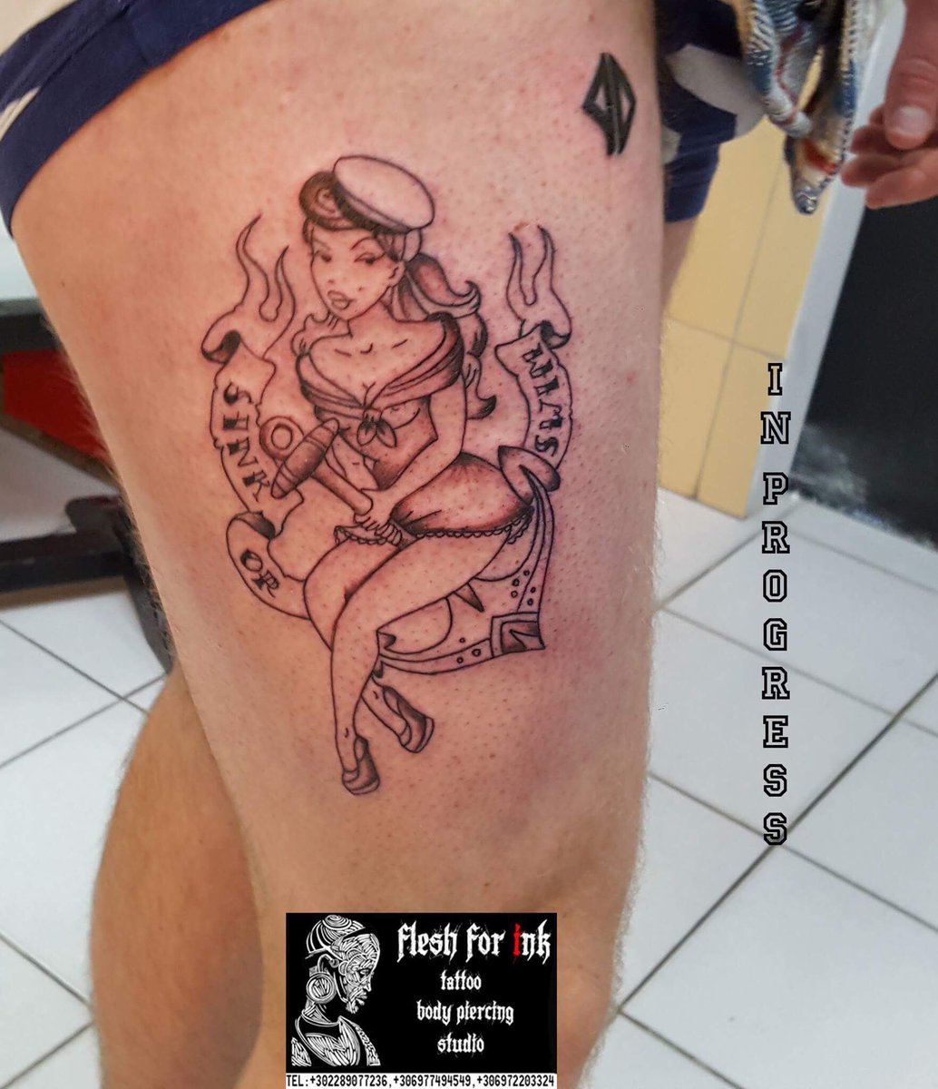 FleshForInk's tweet photo. #tattoo #inprogress #onemoresession #navygirl #inked @FleshForInk https://t.co/EmKOOKIFhF