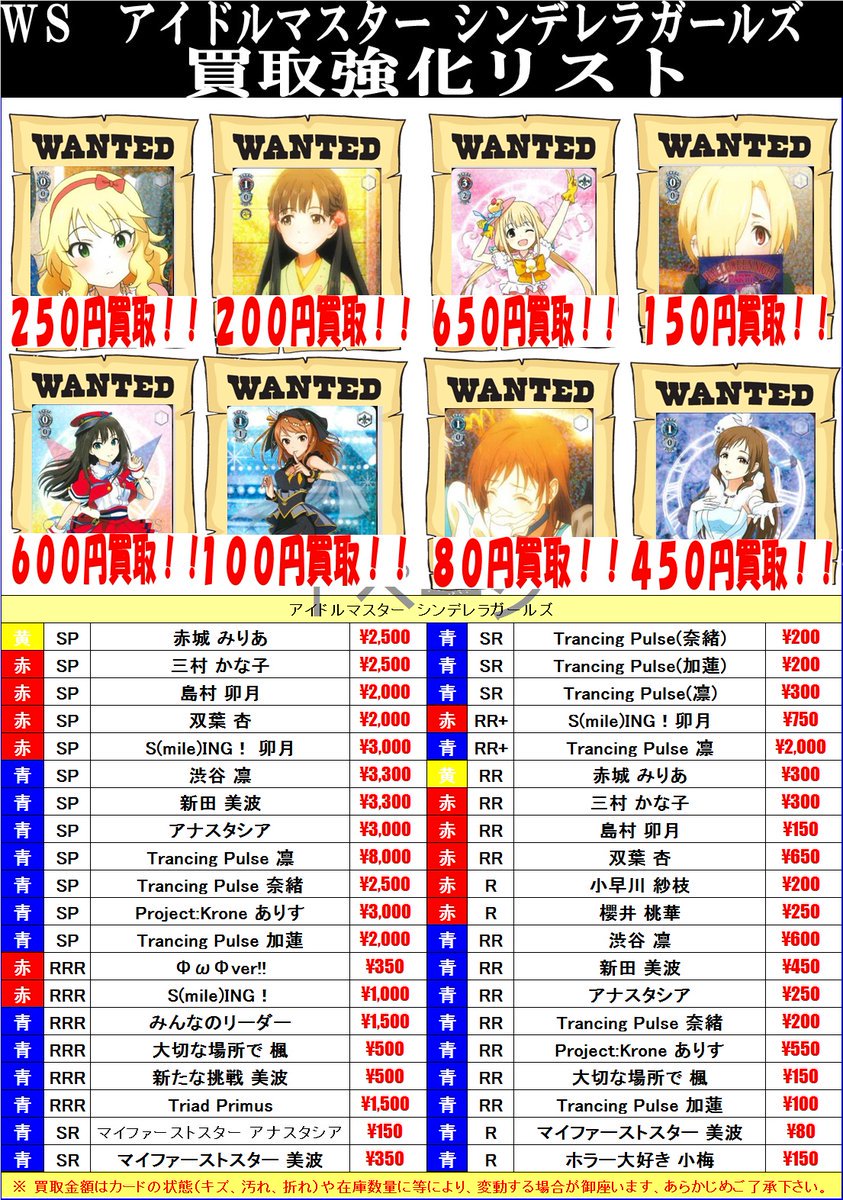 超新作】 ギルティクラウン ヴァイス アイドルマスターシンデレラ