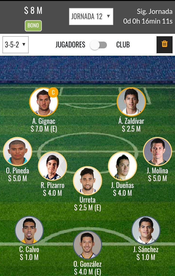 FCAmantesM's tweet photo. Nuestras alineación para esta jornada. https://t.co/MNOTs3Zj7w
