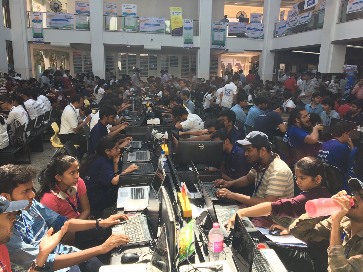 Persistentsys's tweet photo. Passionate teams &amp; innovative solutions based on cutting edge technologies - right components for a successful #hackathon. #SIH2017 https://t.co/OnPuf3CBnA