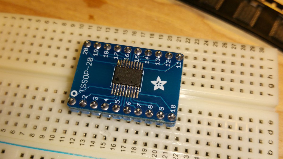 Arduining's tweet image. @make @iarsystems @ST_World @ARMCommunity @ARMEmbedded SMT soldering and #breadboard test example  #STM32F030F4P6 #CORTEX #ARM  #IAR