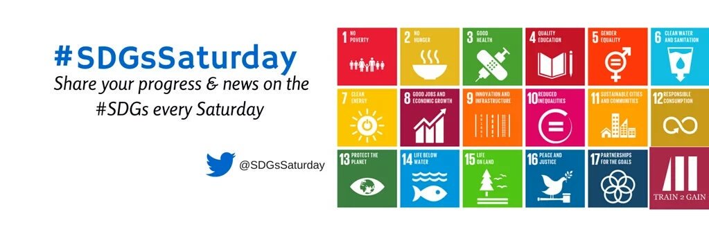 It's Saturday!
The day we review global happenings in the past week on the #SDGs w/the hashtag #SDGsSaturday 
Share your news @SDGsSaturday