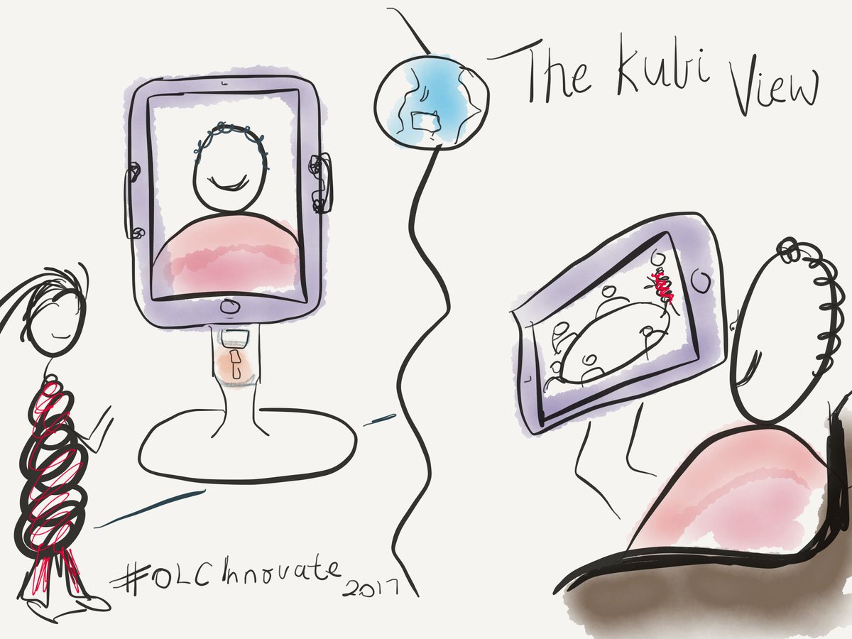 wentale's tweet image. Getting ready for The Kubi View with @clarkshahnelson and more at #OLCInnovate 2017