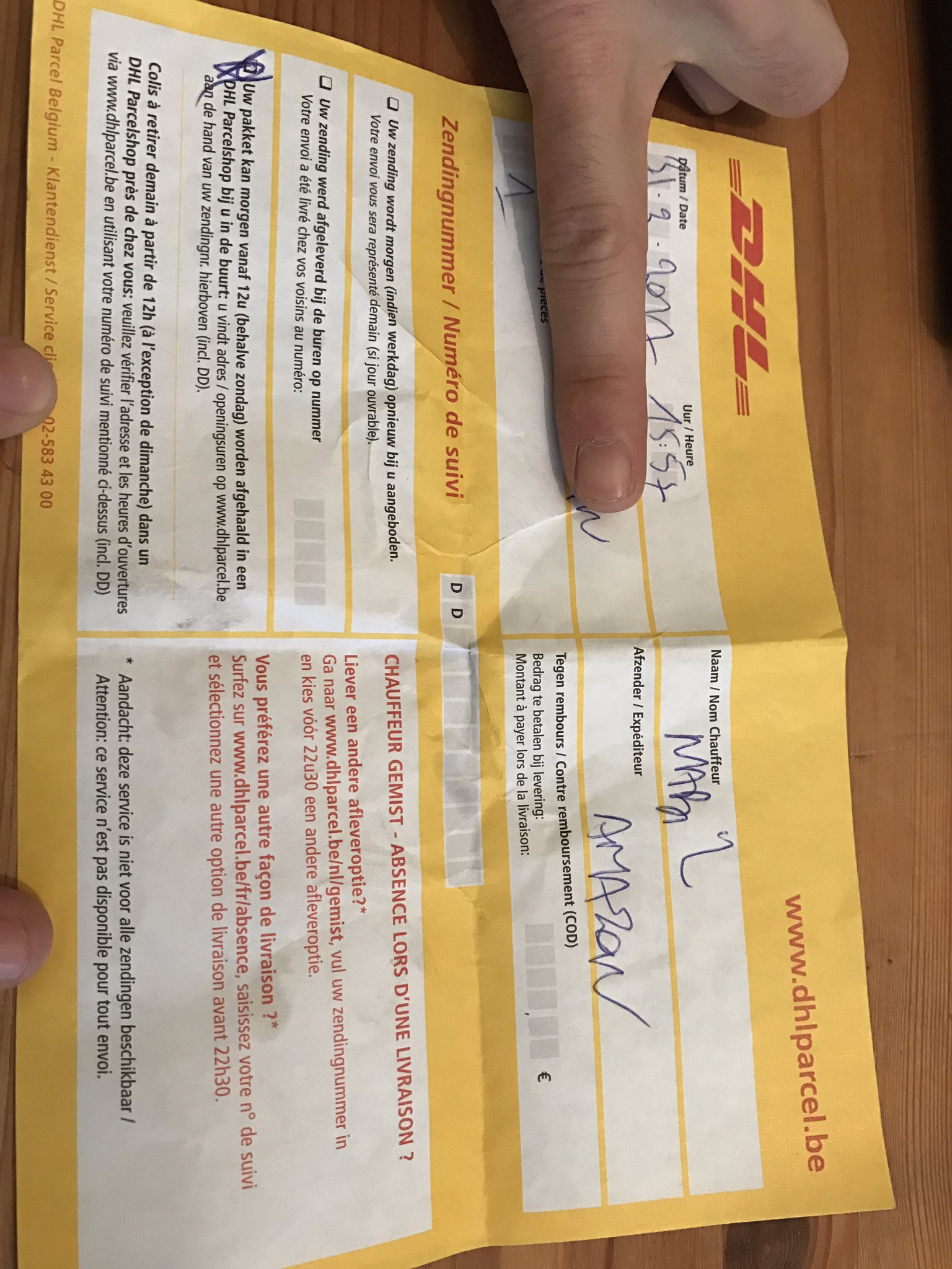 John Bunsby On Twitter Dhlexpressuk Any Contact At Dhl Belgium No Tweet No Functioning Telephone Nb And No Parcel Tracking Number