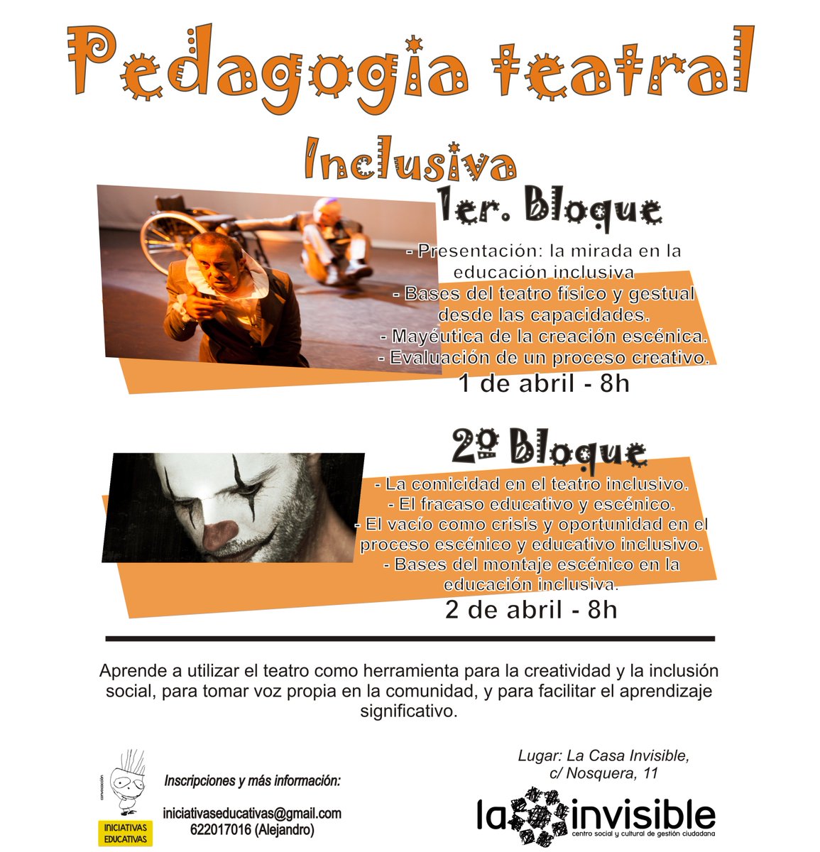 IniciativaEduca's tweet photo. Asistas o no al taller de Pedagogía Teatral Inclusiva, te invitamos a mojarnos en esta lluvia de ideas: qué es la inclusión con #InclusionEs https://t.co/3cPRjPitnH