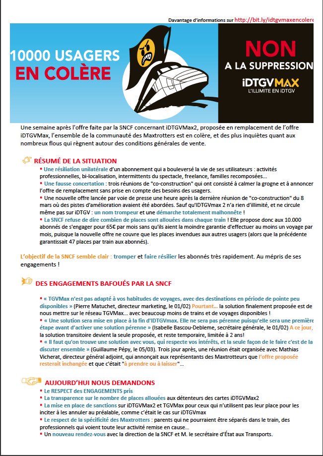 maxidtgv's tweet photo. #SNCF Respectez vos engagements pour l'abonnement #IDTGVMAX 2 ,merci a #capital @BastienCda de l'évoquer sujet d'actualité. 10000 se battent https://t.co/vx6AMrfvc6
