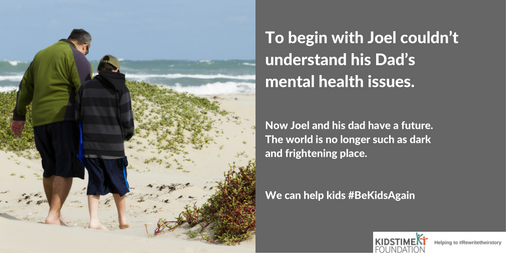 ourtimecharity's tweet photo. Joining our projects, Joel & his Dad understood their issues & realised they weren’t alone. Share to show we can help kids can #BeKidsAgain https://t.co/kbaTMeFwYl
