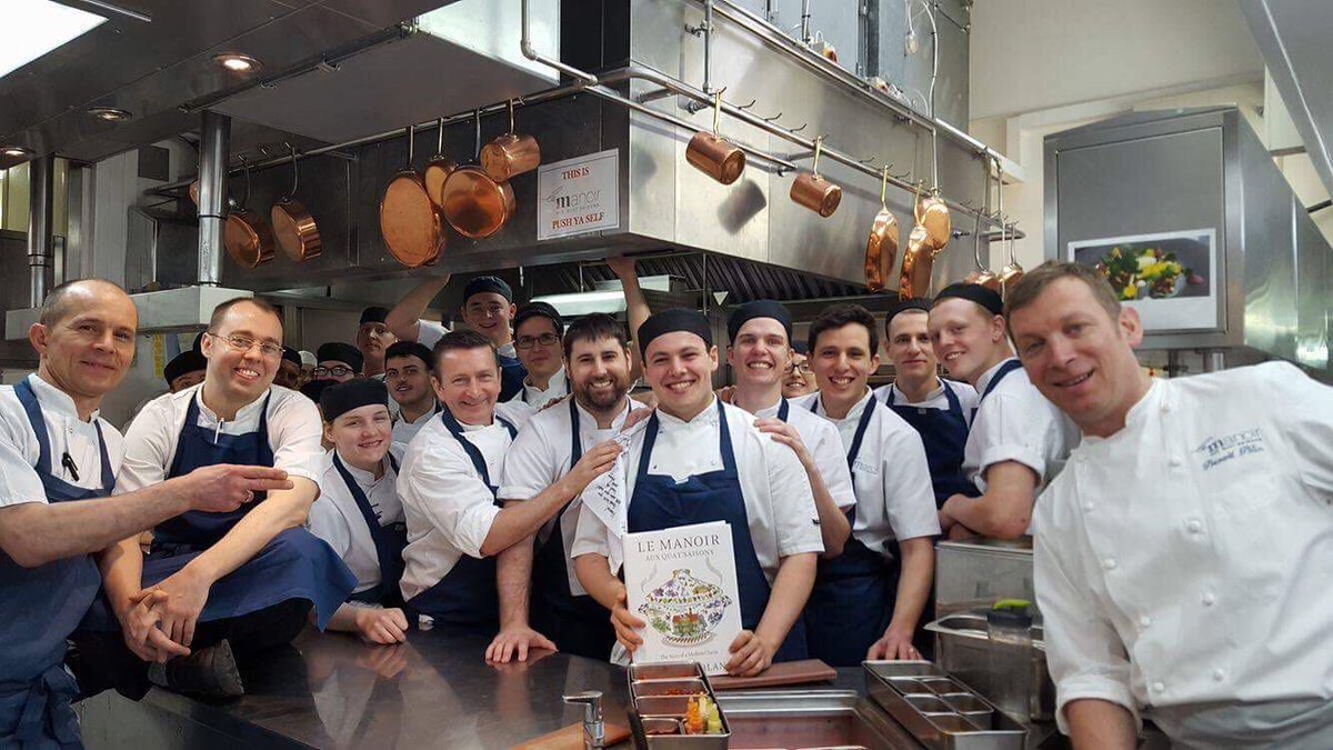 Congratulations to #Hamish Allison leaving after 2.5 amazing years at #Le Manoir