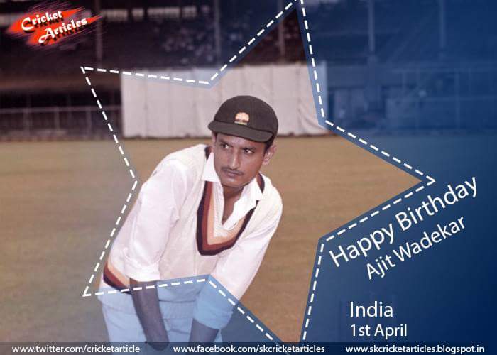 Happy Birthday to former Indian captain Ajit Wadekar   