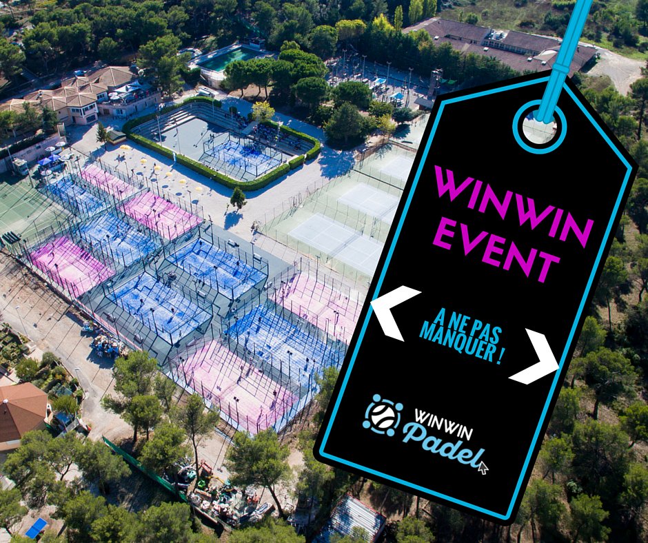 8ème étape du Tournoi Padel Infinity au Club de l'ARBOIS avec Winwin Padel - les 1er et 2 avril 2017 !