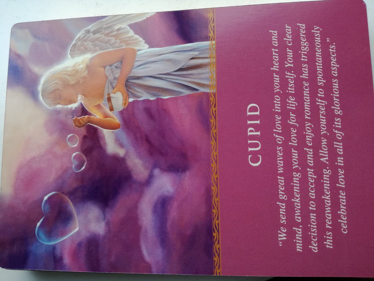 SilverLeafHT's tweet photo. Today's card is Cupid.  Feel the love of family and friends and give yours unconditionally today. https://t.co/rRKtTwRsgK