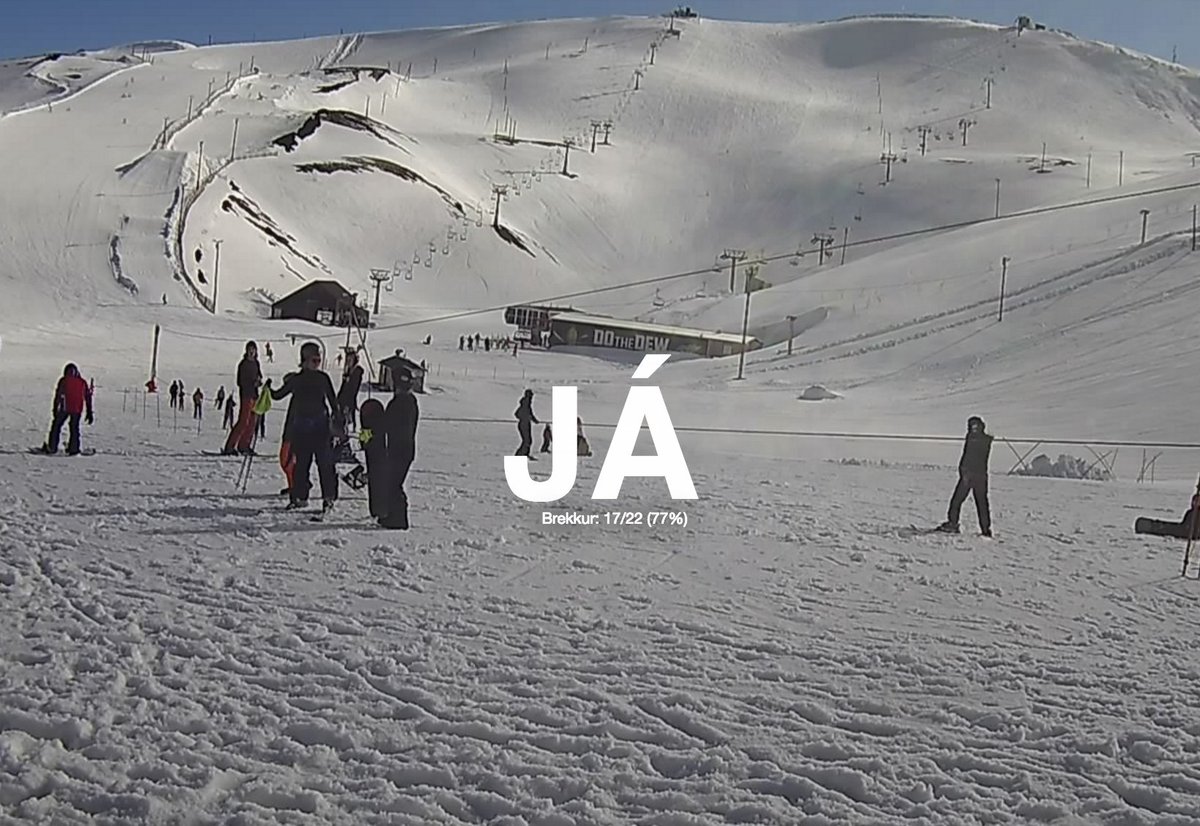 Er opið í fjallinu? JÁ eða NEI!?
eropid.com/blafjoll
Hugmynd: <a href="/hristbjornsson/">Köddi Hristbjörns</a> 
Framkvæmd: <a href="/arnipluseinn/">Árni Plúseinn</a>