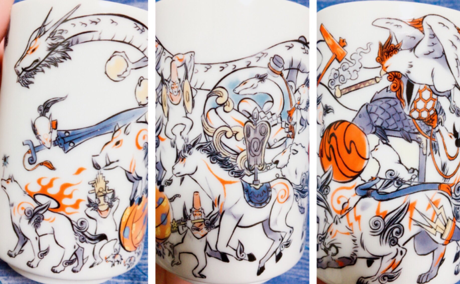 大神 10周年 吉村健一郎×島崎麻里 春夏秋冬手ぬぐい掛け軸 イーカプコン限定 大神 10周年 吉村健一郎×島崎麻里 春夏秋冬手ぬぐい掛け軸 イー