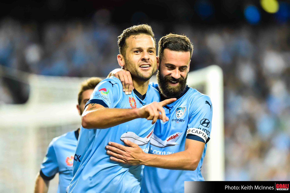 KeithMcInnes's tweet photo. .@SydneyFC celebrate win over Melbourne City @AllianzStadium @GoalWeekly #sydneyfc #goalweekly #football #goal #sfcvmcy https://t.co/7MMfSQoTTO
