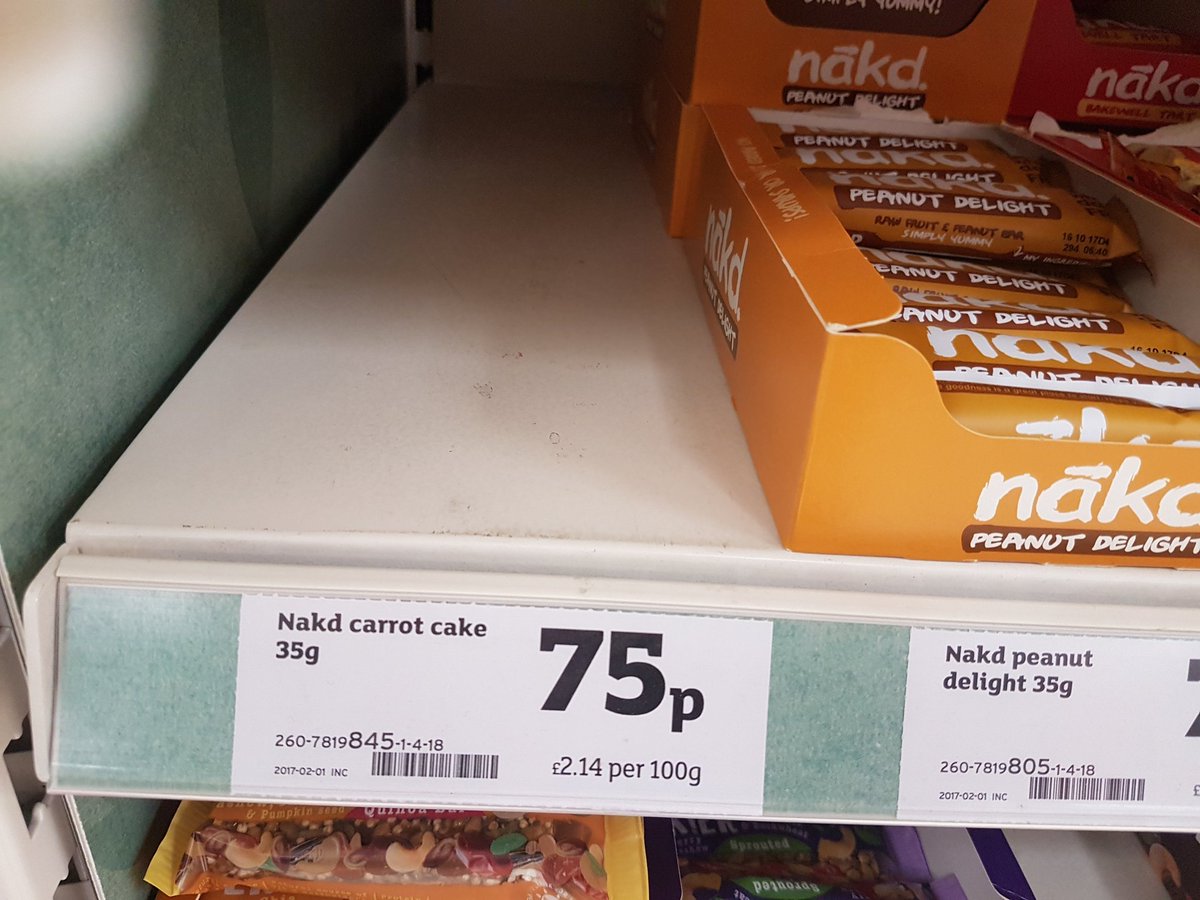 @facilitatorbell <a href="/nakd/">nākd.</a> There's a space for the Carrot Cake ones at Sainsbury's Moor alerton, looks like someone has bought them all already!!