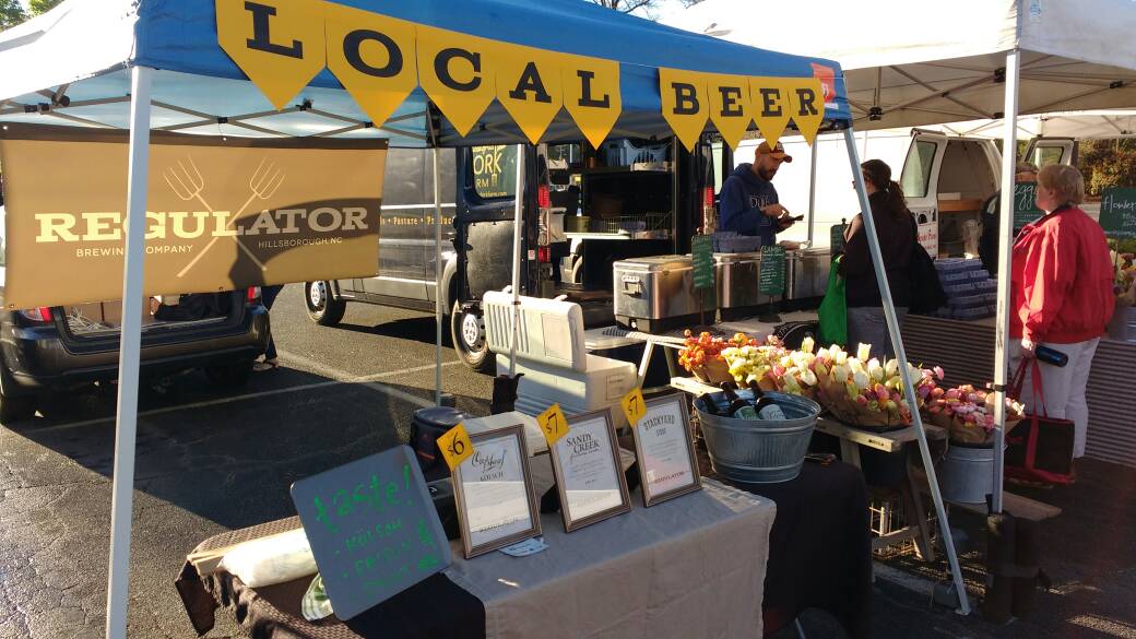 Happy NC Beer Month! We're popping our  #mcbeefirst bottles <a href="/SDFarmersMarket/">SDFarmersMarket</a>! #ncbeer