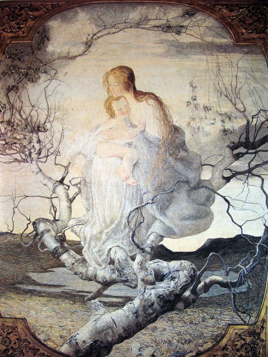 ジョヴァンニ・セガンティーニ「生命の天使」1894 (Giovanni Segantini
