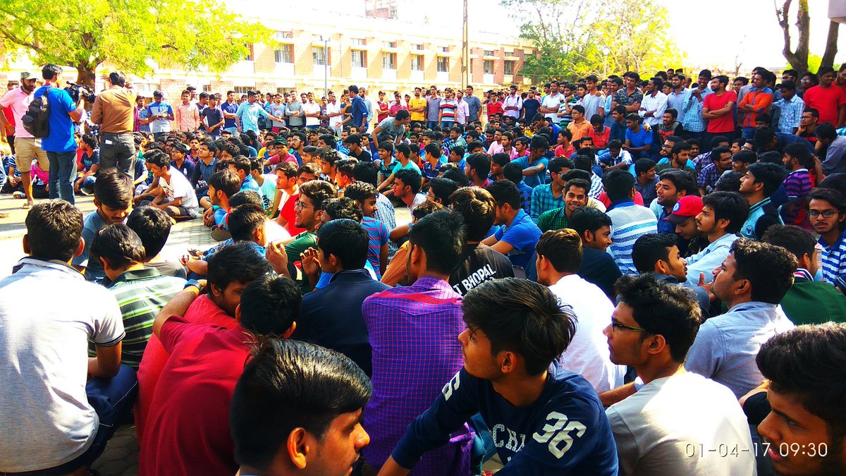 #nitb_injustice
23hrs protest,still no result
<a href="/ZeeNews/">Zee News</a> <a href="/aajtak/">AajTak</a> @abpnewstv <a href="/indiatvnews/">India TV</a> <a href="/htTweets/">Hindustan Times</a> <a href="/DainikBhaskar/">Dainik Bhaskar</a> <a href="/IndiaToday/">IndiaToday</a> <a href="/PrakashJavdekar/">Prakash Javadekar</a>