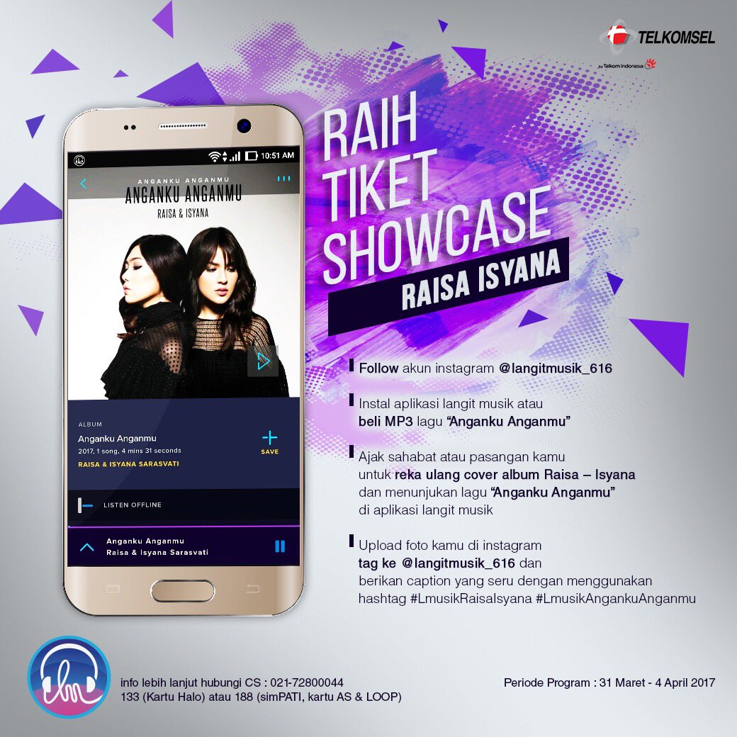 LangitMusik's tweet photo. Penasaran mau lihat langsung kolaborasi mereka? Yuk ikutan yang mau merapat ke showcase Raisa &amp; Isyana Sarasvati https://t.co/HtADvVXpwT