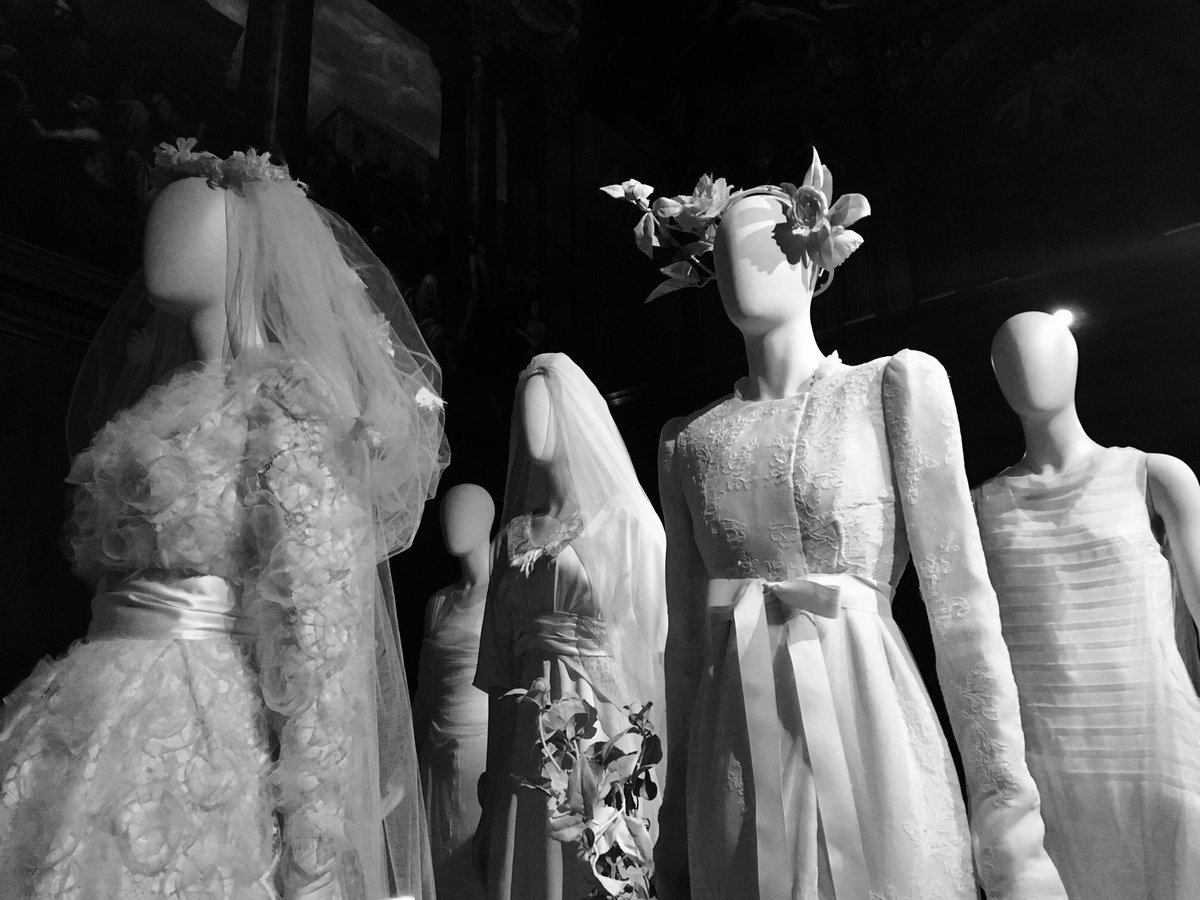 MisterF1SH's tweet photo. 'From cradle to grave: the circle of life' in the Chapel @ChatsworthHouse. Wedding dresses of the Cavendish ladies #ChatsworthHouseStyle https://t.co/85IJc5qIk4