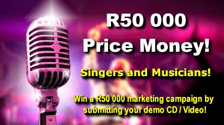 SATalentSearch1's tweet photo. Calling on all singers, musicians and bands!!!!
  Win a R50 000 recording and marketing campaign!!!
  Visit https://t.co/ZdKokuUVXW! https://t.co/MXA8LSGfi7