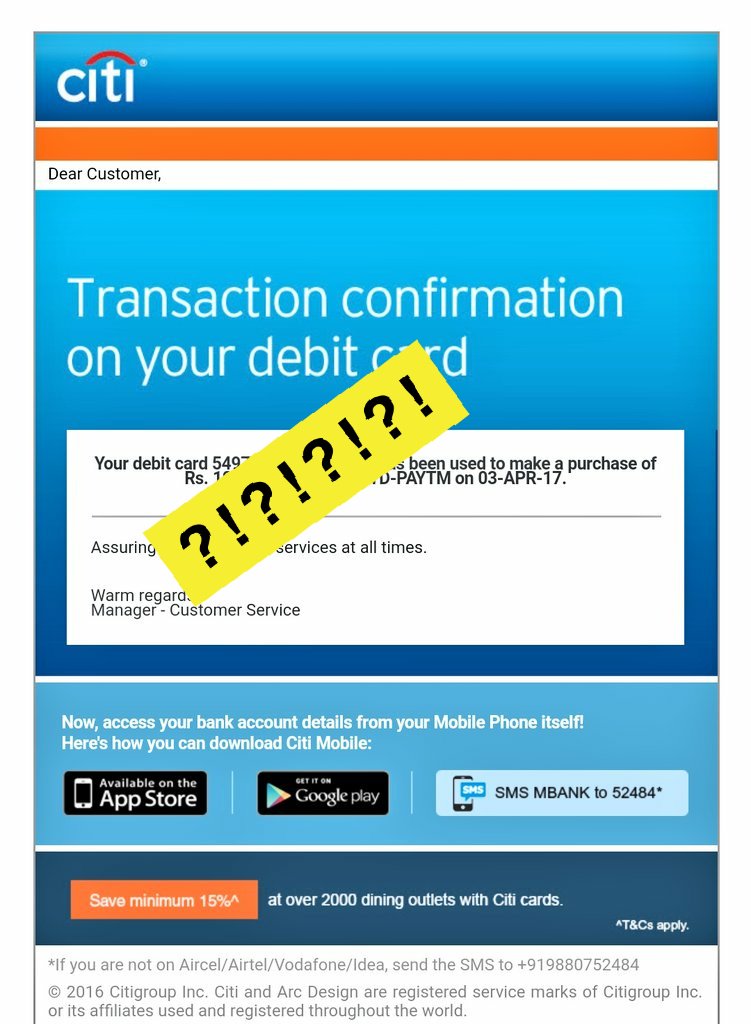 udasy's tweet photo. @Citibank it's 1st April today! Are you playing #aprilfools too? Wrong dates in all statements!😂 https://t.co/4Gi08lO042