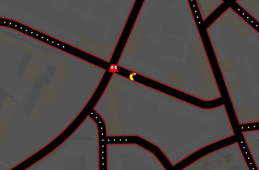 OneManBandGames's tweet image. (Ms.) Pacman on Google Maps is back, press the button in lower left corner: maps.google.com