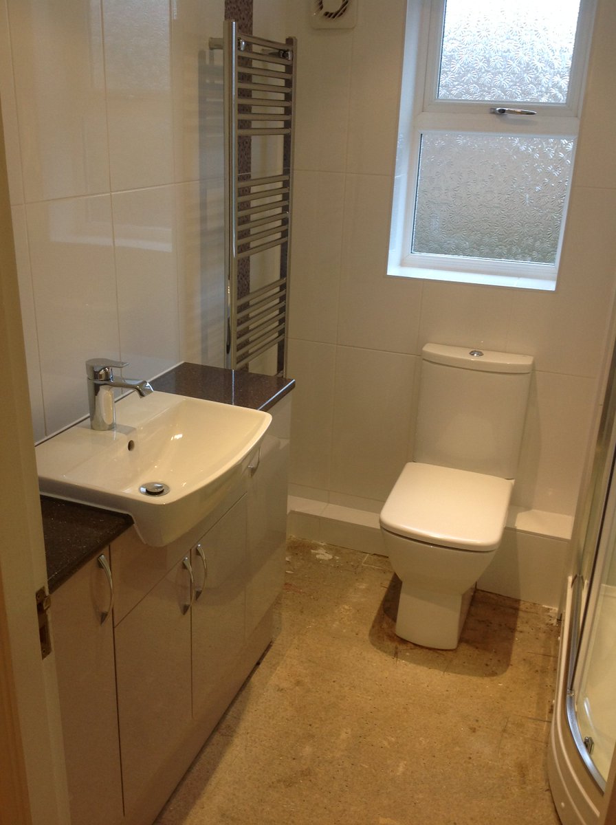 Work in progress. Just the floor to finish in this lovely ensuite #bathroom