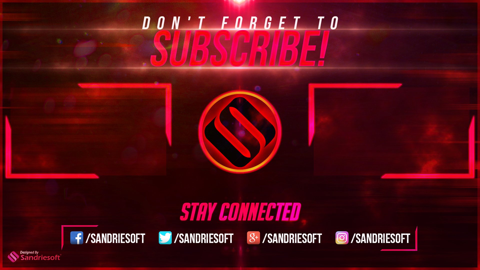 background maker layout on Photoshop Free Twitter: Sandriesoft Outro