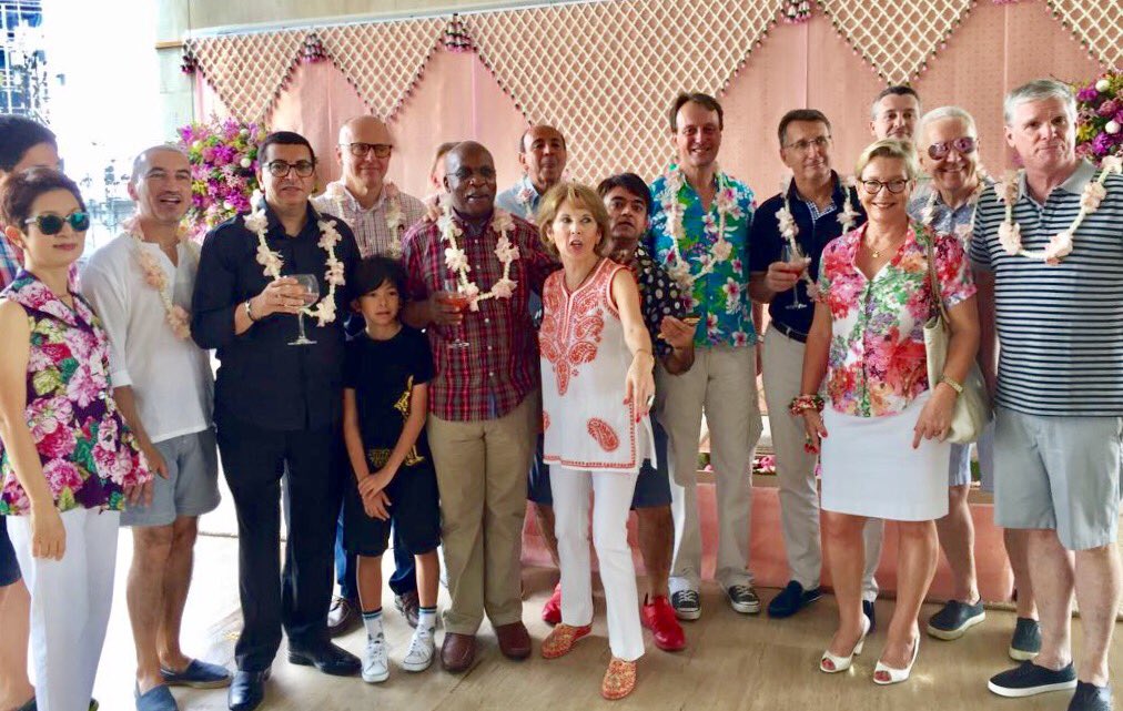 G_Garachon's tweet photo. Today, #VarinSachdev invited us to a very joyful & anticipated celebration of the Thai New Year (Songkran), w/ the diplomatic community. https://t.co/XgBFPL1j3c