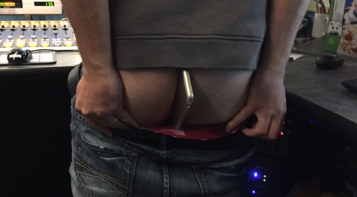 ZscottyB's tweet photo. Hey @GregTtheFratBoy! Remember when you left your phone in my studio yesterday?? Go clean your ear. #AprilFools!! https://t.co/m51e2lORaS