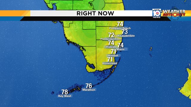 Feeling warm & humid out there.  Tune in now for your weekend forecast. #miami #FLL #FLkeys https://t.co/U4YMugOZqL