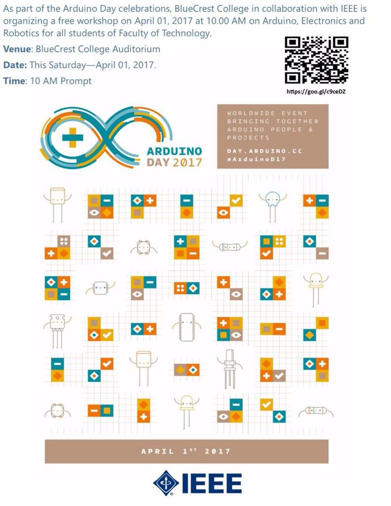 eani286's tweet photo. Hi guys... Today is #ArduinoDay and we are celebrating it with our friends at #bluecrestcollege. Don't miss out see you there #Tenerdz https://t.co/KwecLrzmer