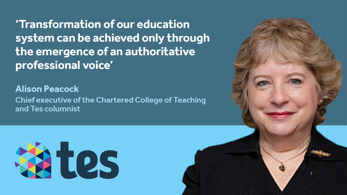 tes's tweet photo. 'Together, we have an opportunity to seize hold of our profession, to learn from each other and to resist policy that ignores evidence' https://t.co/DLKPzFtTiY