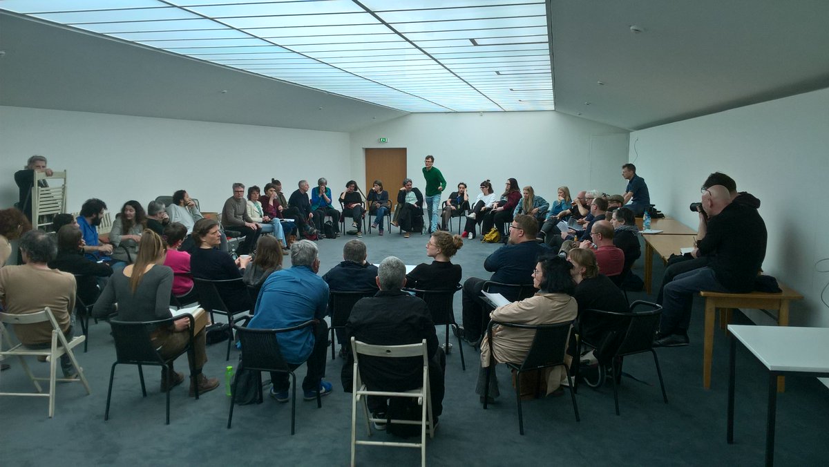 For the #workshops w/ contrib (#simonsheikh #sreckohorvat #rheimalkadhi #annetteohmereinicke...) we pause our livestream.... Tbc afternoon!