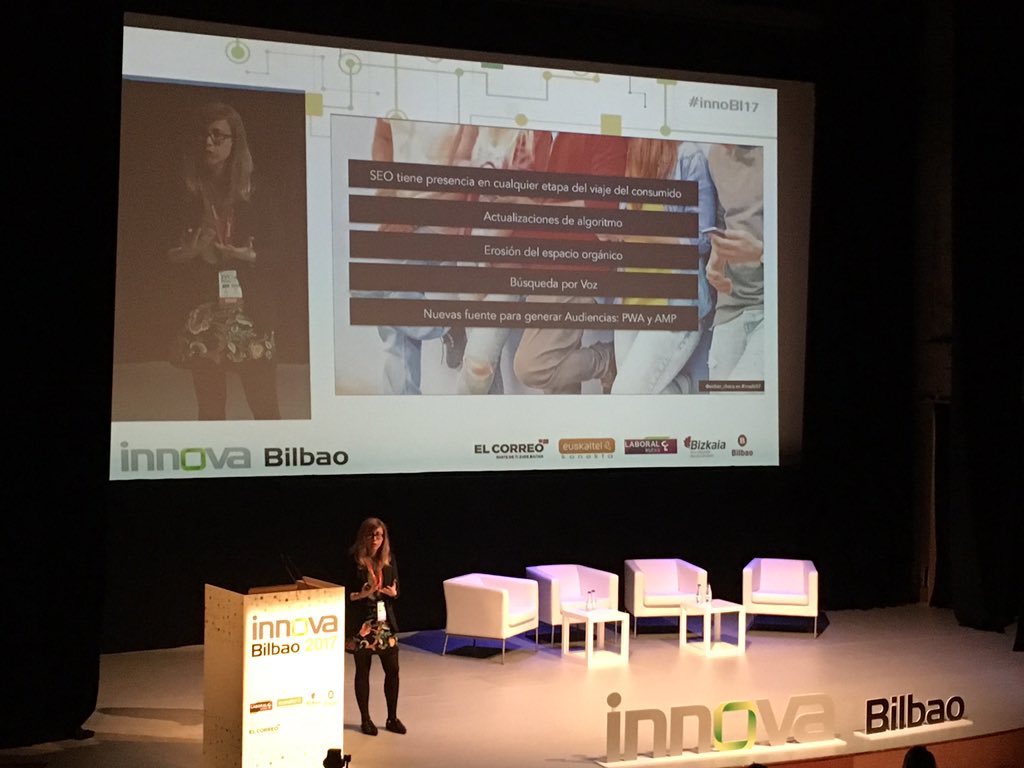 eguzkiseco's tweet photo. El SEO puede aportar un valor más allá de posicionar 5 palabras clave #innobi17 https://t.co/W5ssV5VEVs