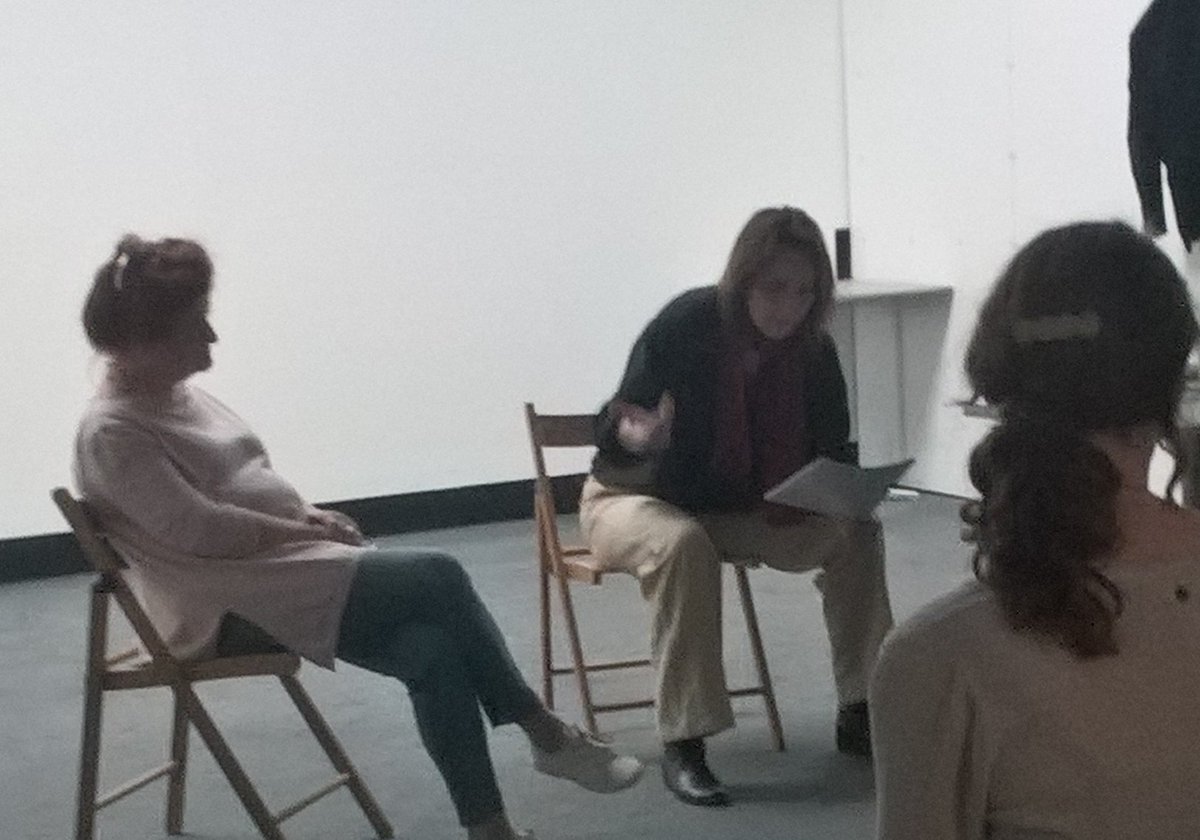 #workshop by #philosopher #AnnetteOhmeReinicke on #Trump as a #classwarrior ...questioning the #influence of #tv #news on #teaparty