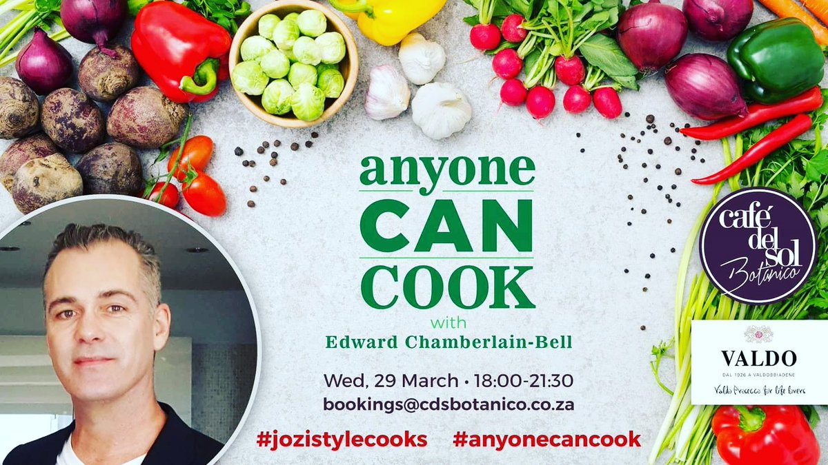 JoziStyle's tweet photo. It gives me great pleasure to review #JoziStyleCooks #AnyoneCanCook @CafeDelSol1 on @Radio2Day
Naturally I will be objective! https://t.co/wdQJwCVTxe