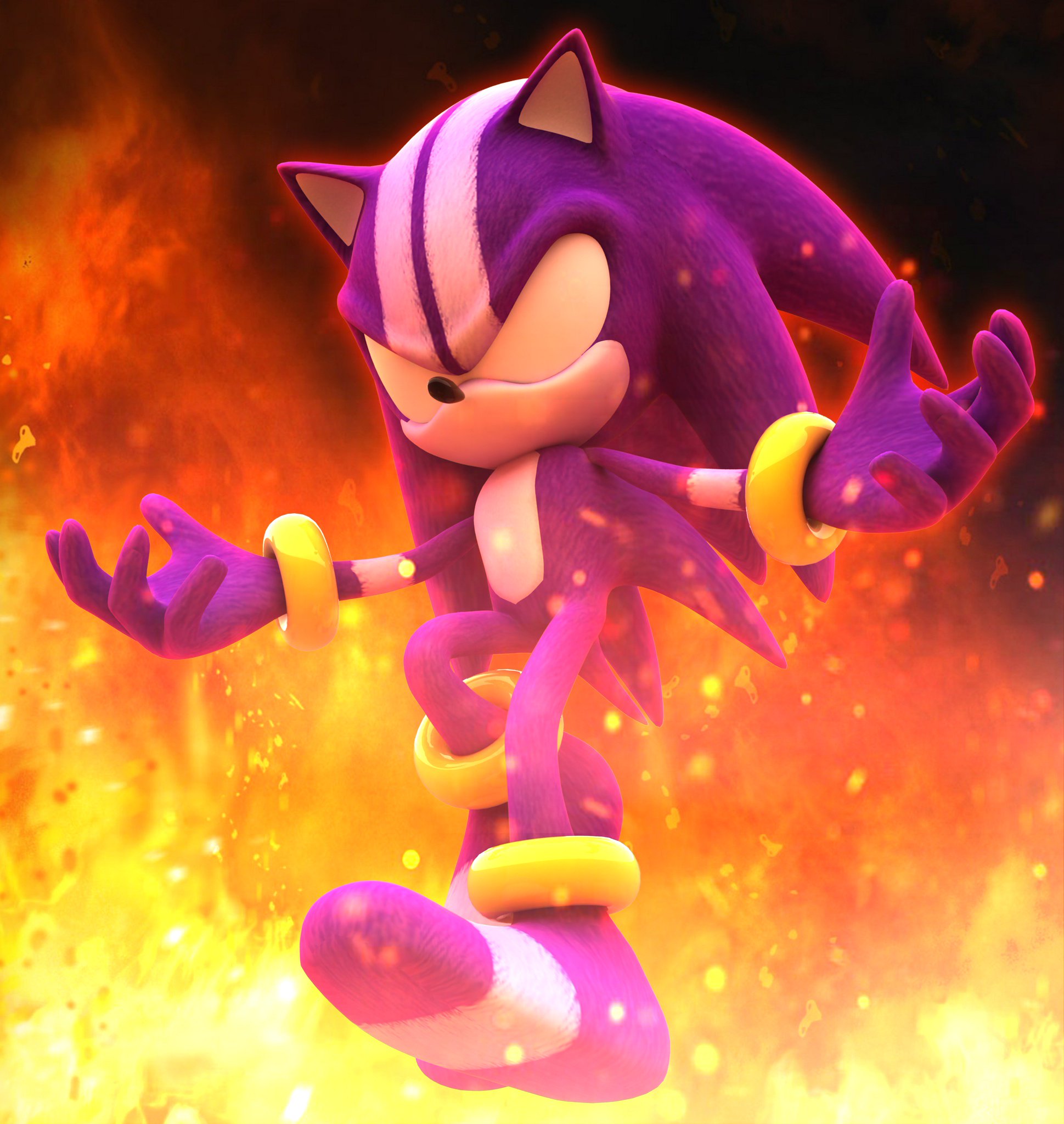 TBSF on X: Here's Another Dark Super Sonic Render!   / X