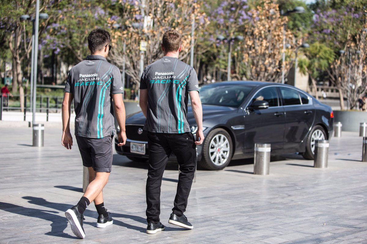 JaguarRacing's tweet photo. It's race day! We're ready to electrify the @FIAformulaE #MexicoCityePrix Who's supporting us today? Let us know where you're cheering from. https://t.co/R1SzOv1xhx