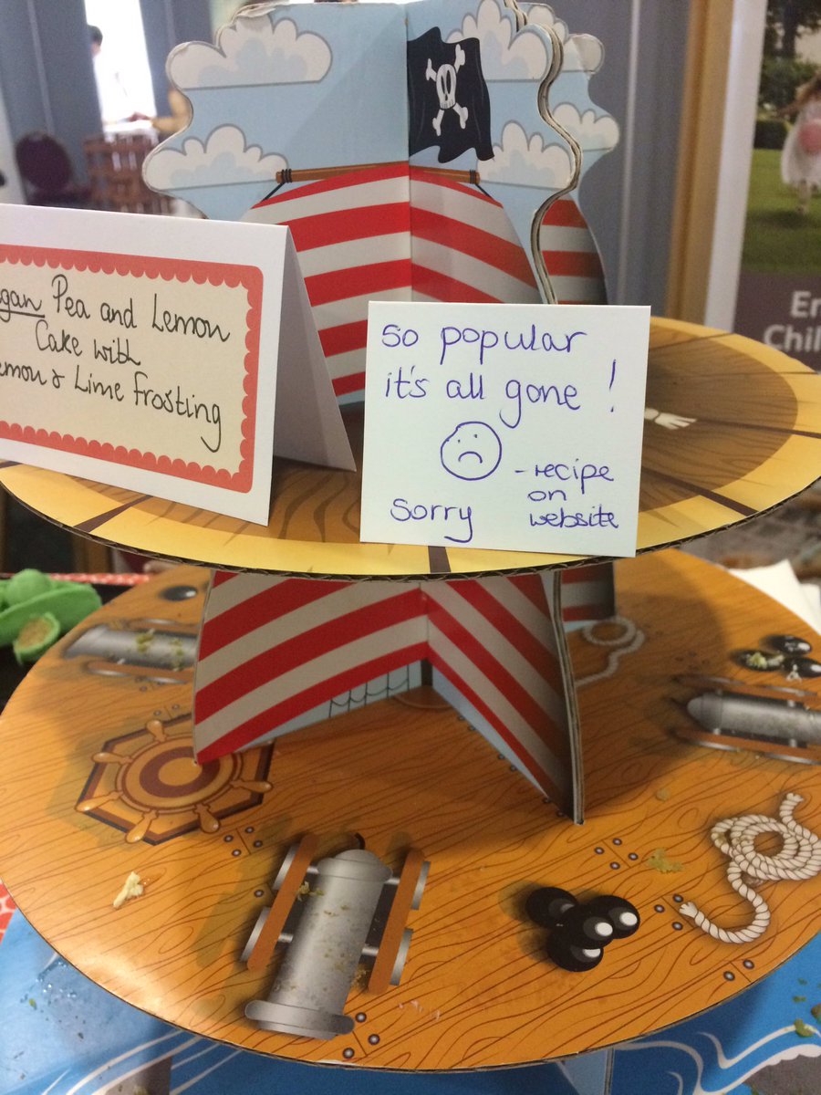 My sons Vegan Pea &amp; Lemon cake has gone down a storm! It's all gone. Recipe will be on the website soon! <a href="/HealthwellFair/">ACK</a>