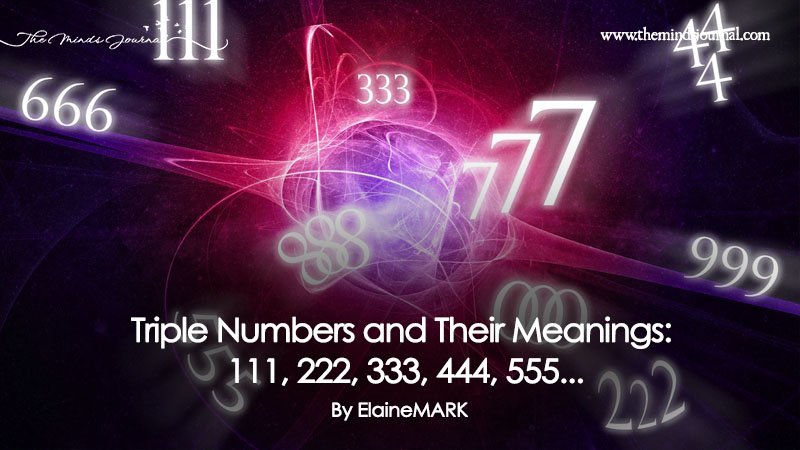 The Minds Journal on X: Triple Numbers and Their Meanings: #111, #222,  #333, #444,   #666 #888 #999 #Lightworker #Symbol  #TripleNumbers  / X