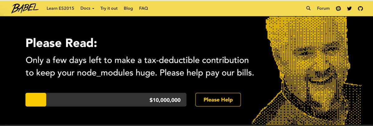 URGENT! Help a good cause! 🙌 babeljs.io
