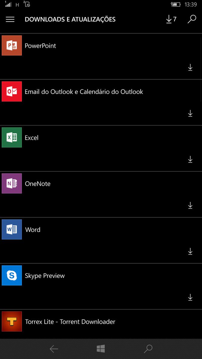 BatalhaoWindows's tweet photo. Updates do dia 1 de abril. (e não é mentira ha ha) #PacoteOffice #Torrex #SkypePreview #Email e Calendario do #Outlook https://t.co/40AlXKp8uP