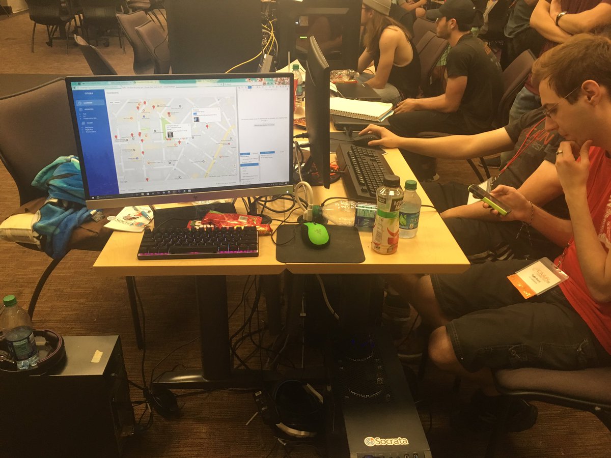 wilabar's tweet photo. Pens down. Code uploaded. Time to take a deep breathe and get ready to pitch. #CajunCodeFest #SmartCity #CivicTech #WillCodeForCrawfish https://t.co/JBS594WMJ4