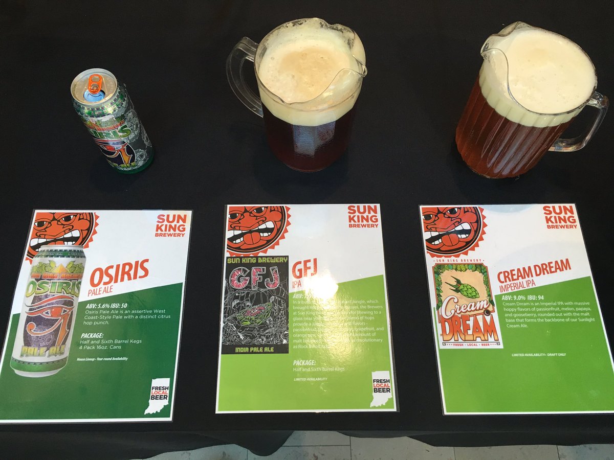 St. Louis come try some <a href="/SunKingBrewing/">Sun King Brewery</a> at @4HandsBrewery #LupulinCarnival Today!  Pouring Osiris, #GFJ &amp; Cream Dream 😬 #STL