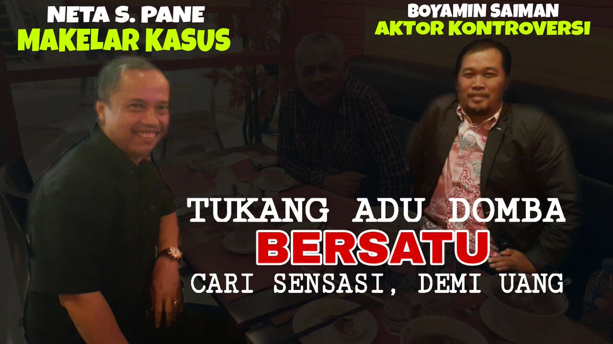 Provokator sumber duitnya dari adu domba <a href="/NetaSPane/">Neta S Pane</a> <a href="/gerilyapolitik/">Gerilya Politik</a> <a href="/seword/">seword</a>.com <a href="/jpnncom/">JPNN.com</a> <a href="/detikcom/">detikcom</a> <a href="/Metro_TV/">METRO TV</a> <a href="/tribunnews/">Tribunnews.com</a> @DivHumasPolri