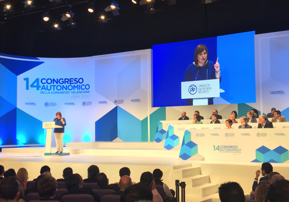 antonioperal's tweet photo. #14CongresoPPCV @isabelbonig lanza un mensaje claro a Puig y a Oltra: «La Com. Valenciana necesita AMBICIÓN de sus gobernantes» #PPCVEnRuta https://t.co/3G2PuPZzUE