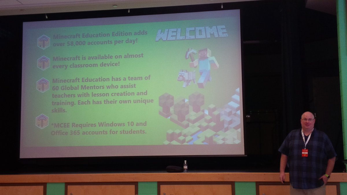 LearnEAST's tweet image. Ben Kelly doing what he does @BBTNB doing what he does best! Rocking with #Minecraft #MSFTCamp21